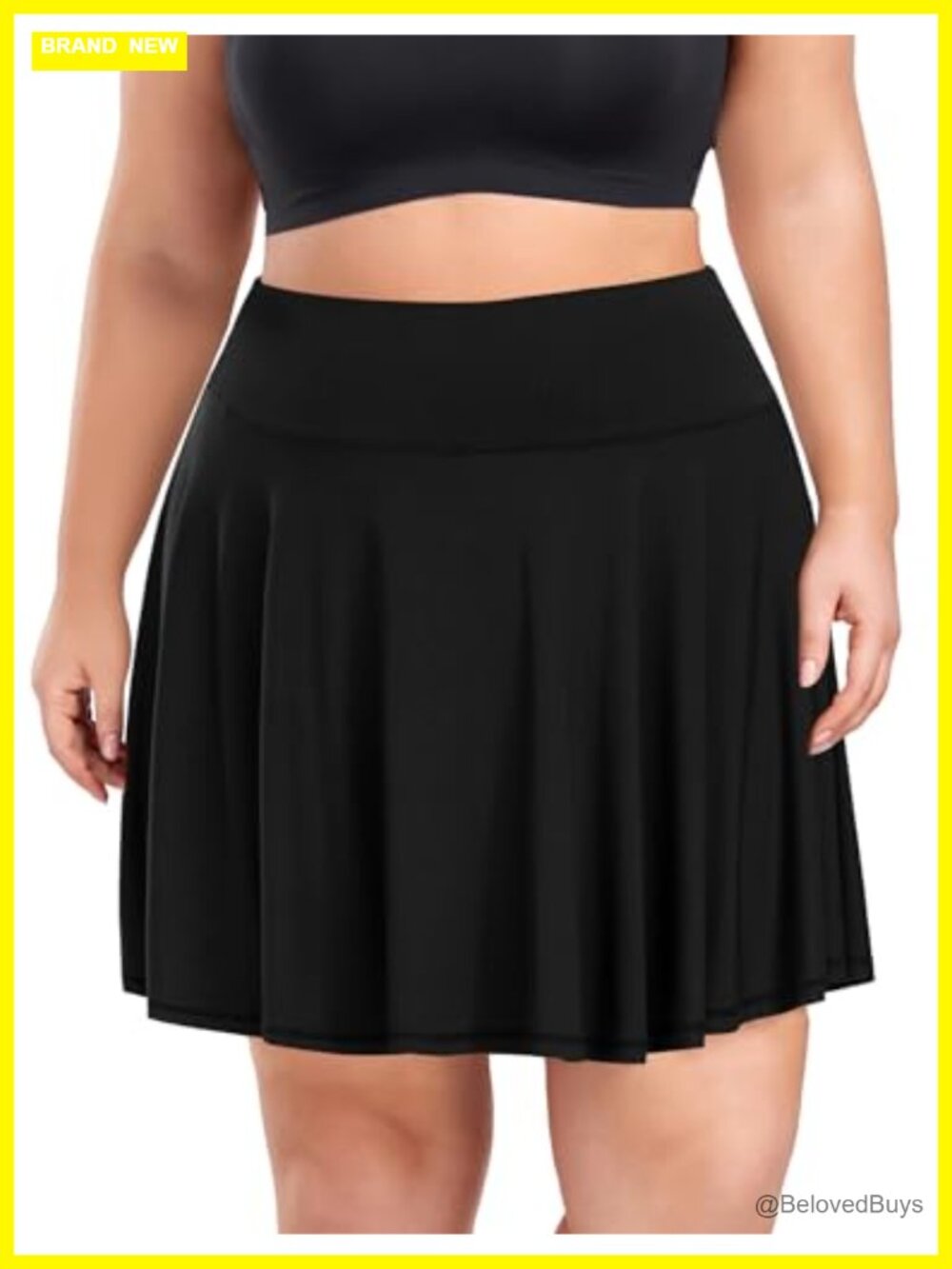 Plus Size Pleated Tennis Skort with Built-in Shorts Athletic Golf Skirt High
